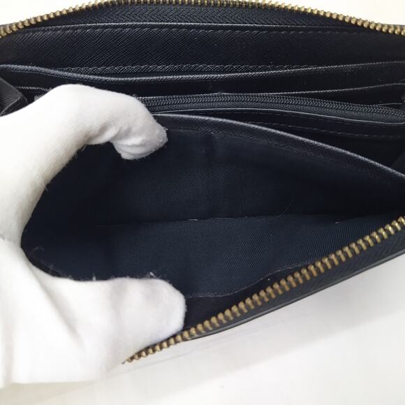 Fossil Black Smooth Leather Zip Around Credit Card Long Wallet - Picture 15 of 15